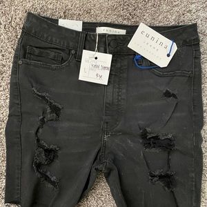 Winona Kailey Diamond stretch Black shorts